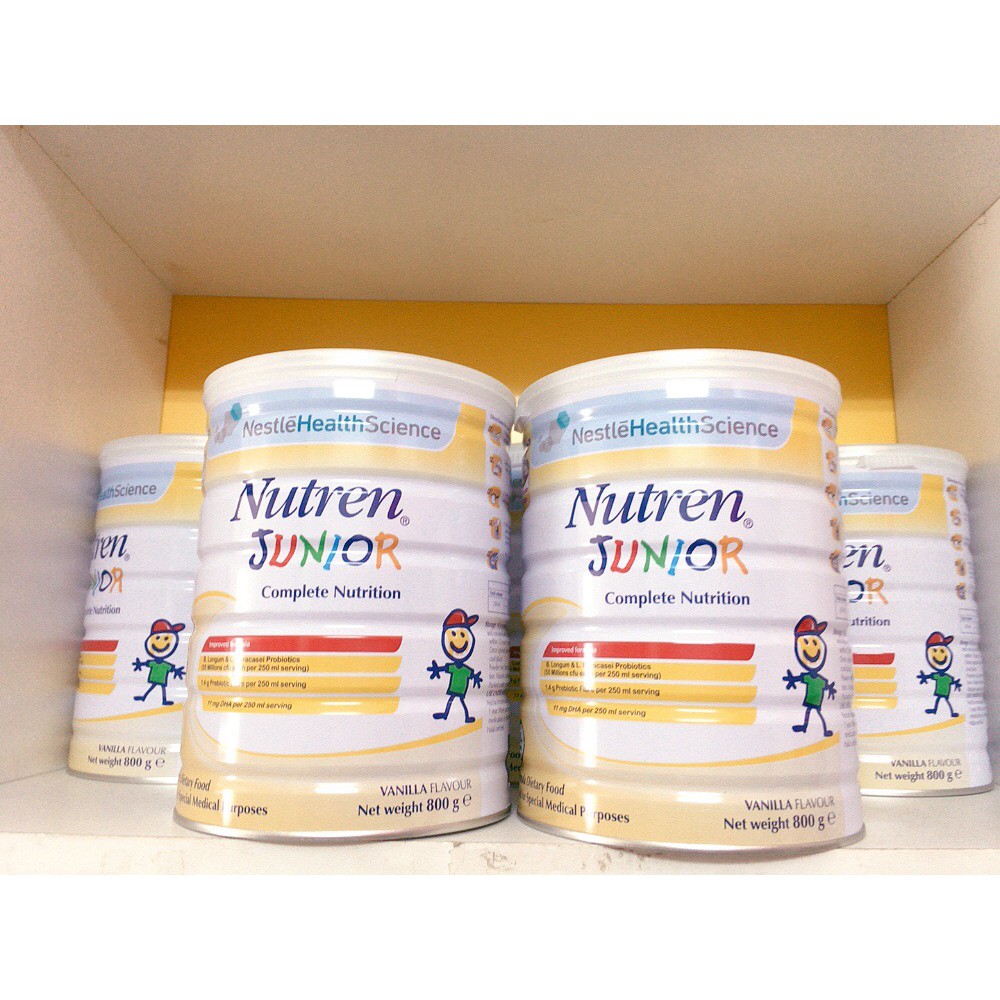 Sữa Nutren Junior 800g Dòng sữa Cao Năng Lượng cho trẻ biếng ăn
