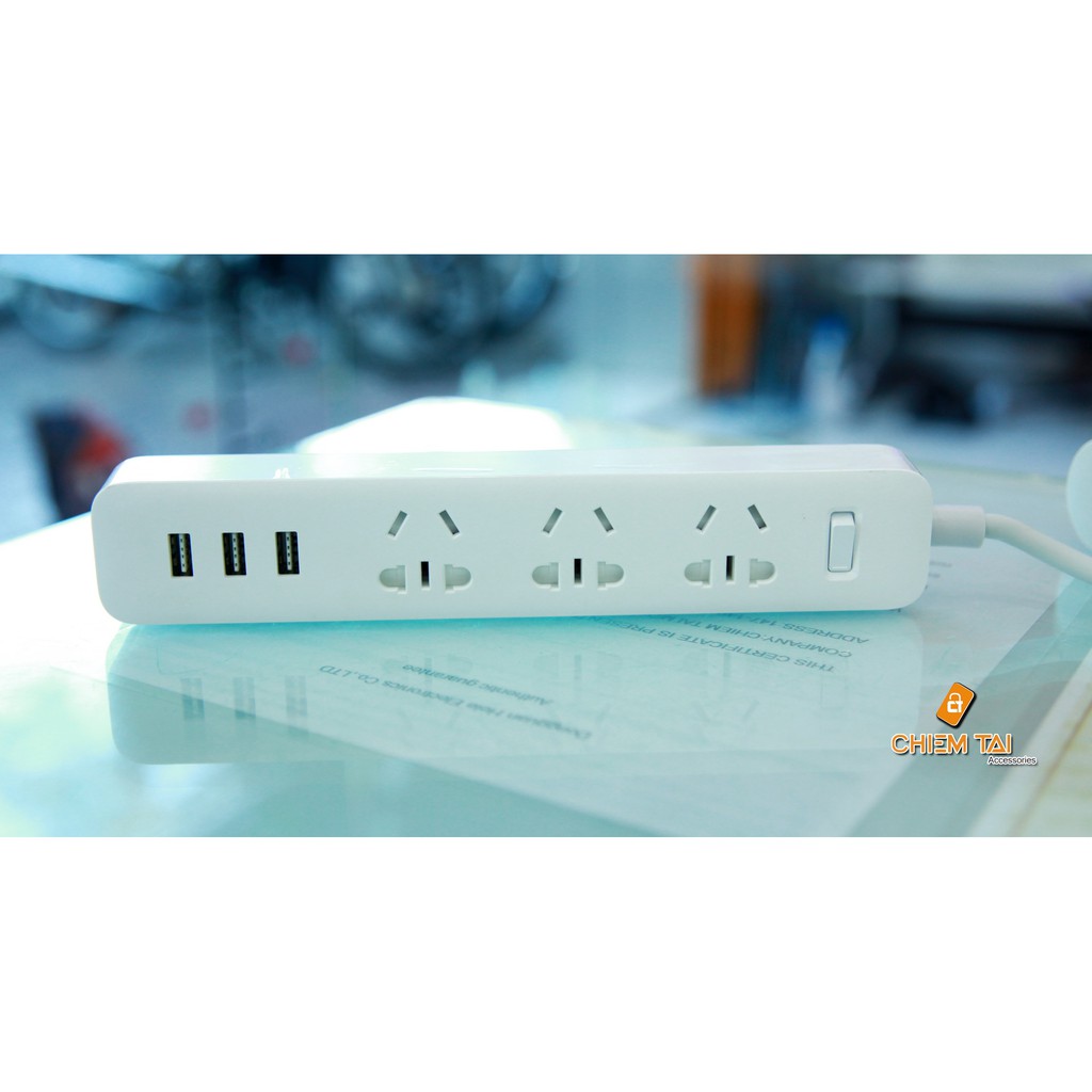 [BẢO HÀNH 6 THÁNG] Ổ Cắm Mi Power Strip Tích Hợp Cổng Sạc 3 USB (Phiên Bản Mới)