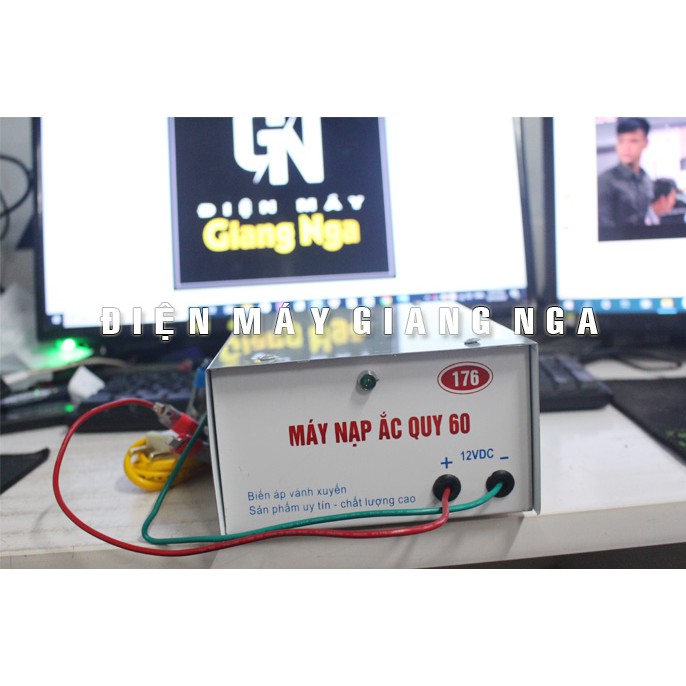 Máy nạp ắc quy 12V - 60Ah nạp cho bình ắc quy 12V từ 4Ah đến 60Ah