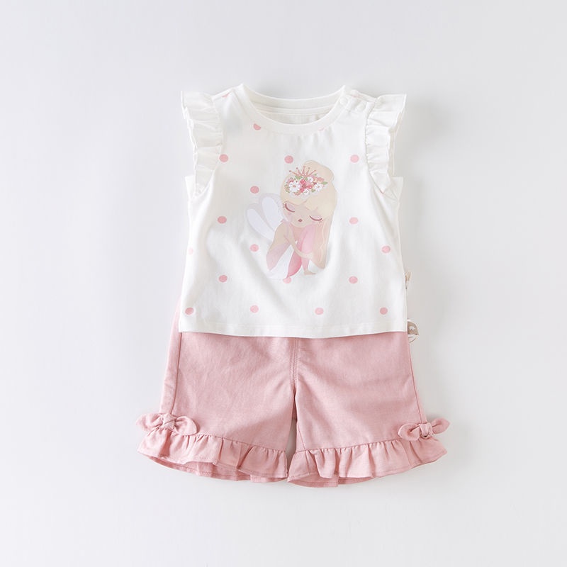 Áo Thun Cotton Mỏng Tay Ngắn Phong Cách Mới Cho Bé Gái
