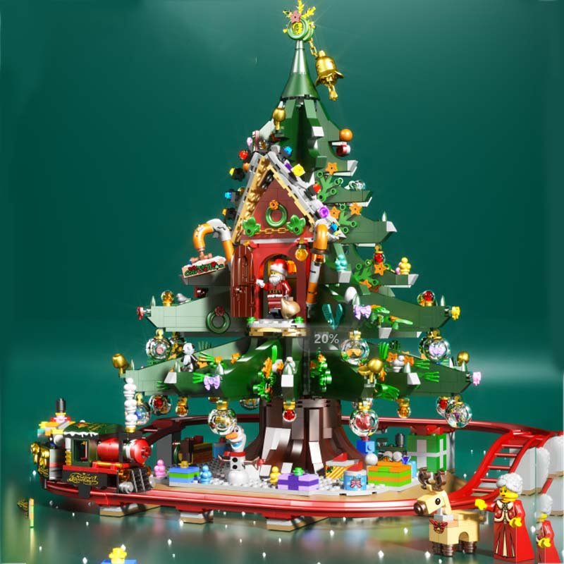 (CÓ SẴN) Lắp ráp mô hình noel Christmas SX 88013 ngôi nhà trên cây thông trang trí noel Ngôi làng mùa đông ở Santa Claus