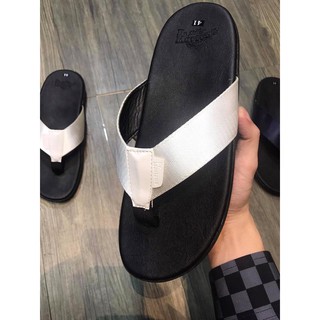 DÉP KẸP NAM DR.MARTINE ĐEN TRẮNG