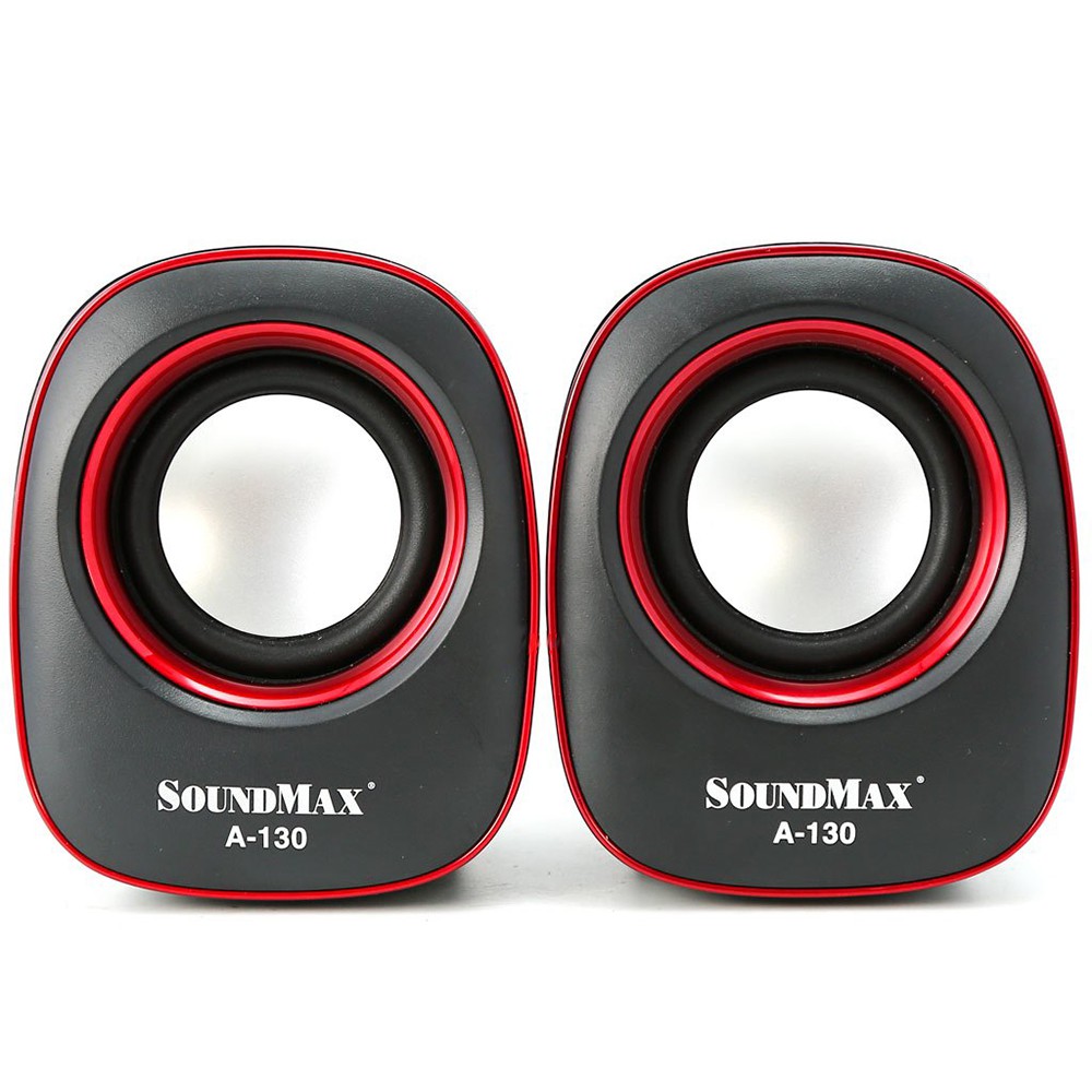 Loa máy tính SOUNDMAX A130 USB (2.0) 6W ( Xanh/ Đỏ) - (Hãng phân phối chính thức)