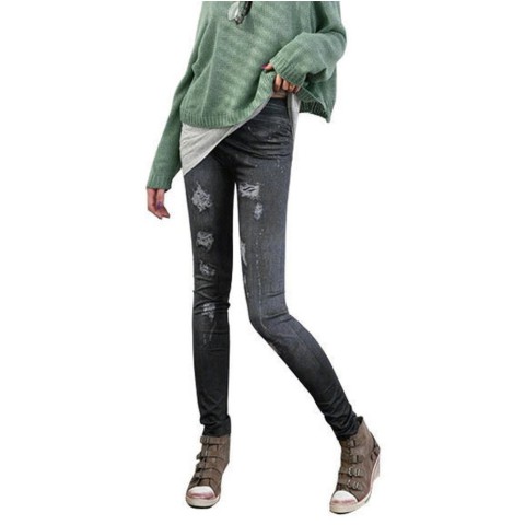 Quần dài ôm giả jean thời trang cho nữ | BigBuy360 - bigbuy360.vn
