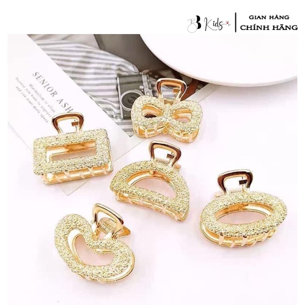 Sét 5 Kẹp Tóc BB Kids Màu Vàng Sang Chảnh