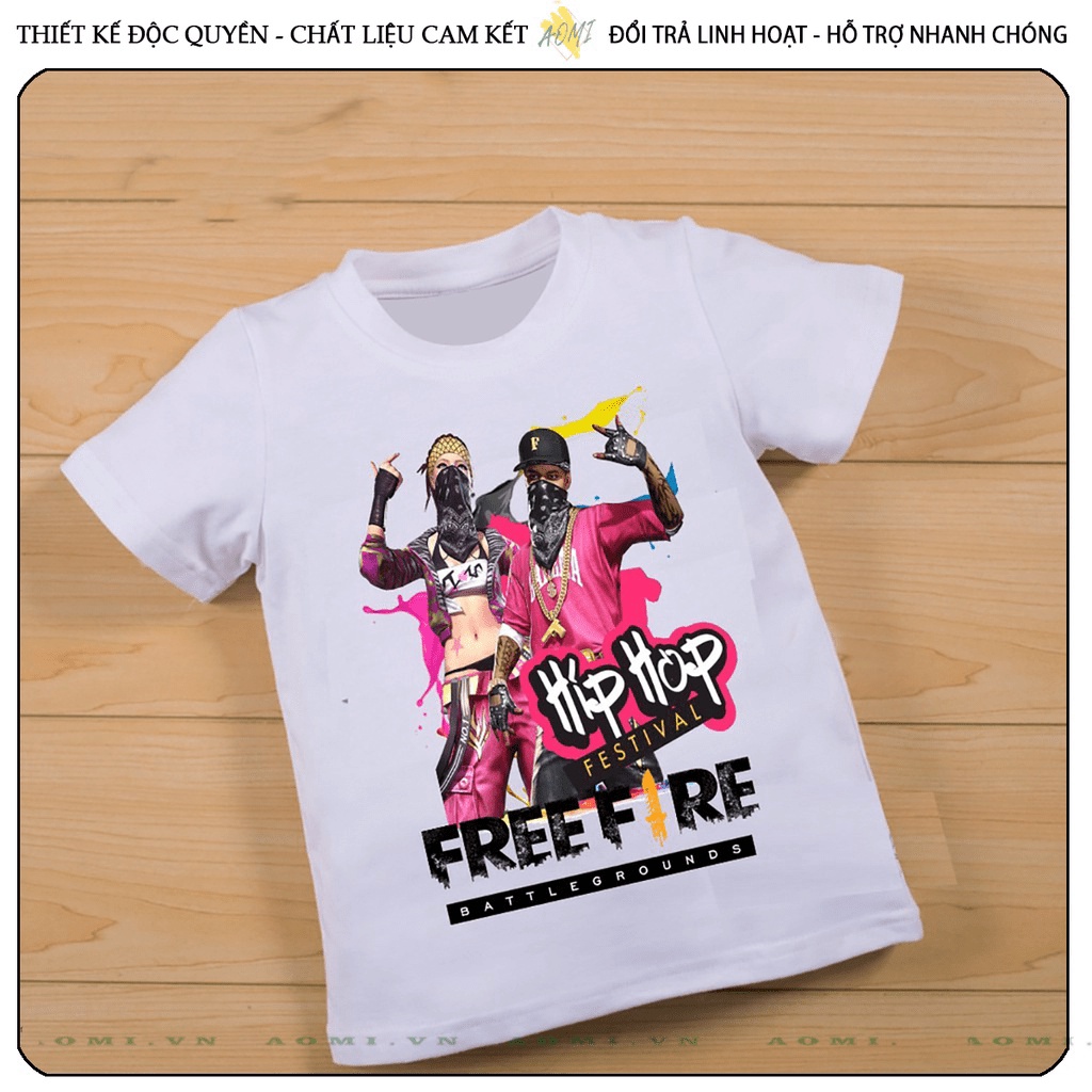 ÁO THUN FREE FIRE UNISEX PHÔNG NAM NỮ GIA ĐÌNH CẶP ĐÔI CÓ SIZE TRẺ EM CHO BÉ TRAI GÁI  3158 Store