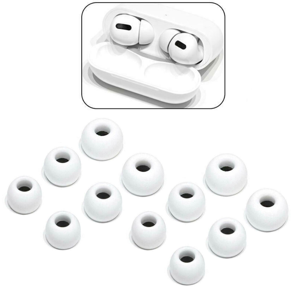 Set 6 Nút Silicone Thay Thế Cho Tai Nghe Apple Airpods Pro