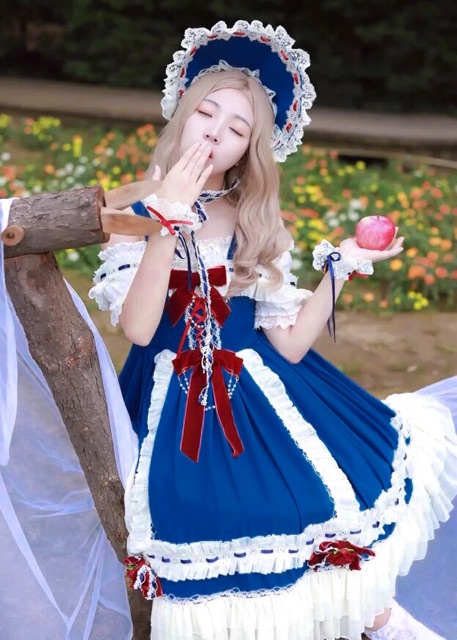 Fullset đầm OP LOLITA Snow White chính hãng