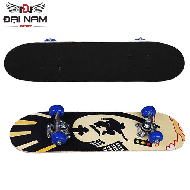 Ván Trượt Thể Thao Trẻ Em 60cm Mặt Nhám Bánh Cao Su,Trục Kim Loại Cao Cấp Đại Nam Sport