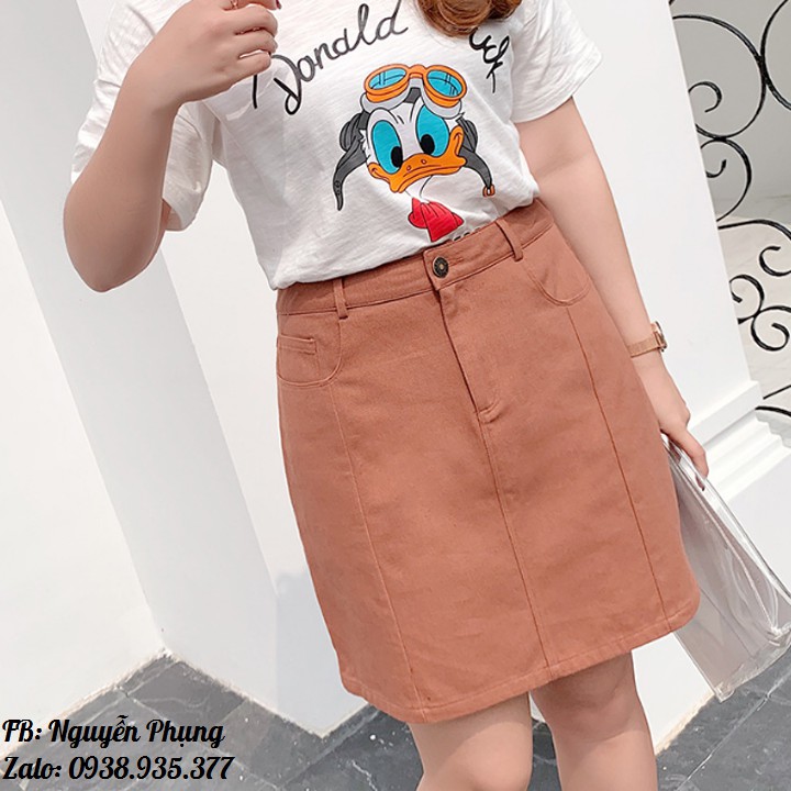 Váy jeans chữ A big size