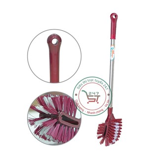 Cọ chà toilet cán inox dài