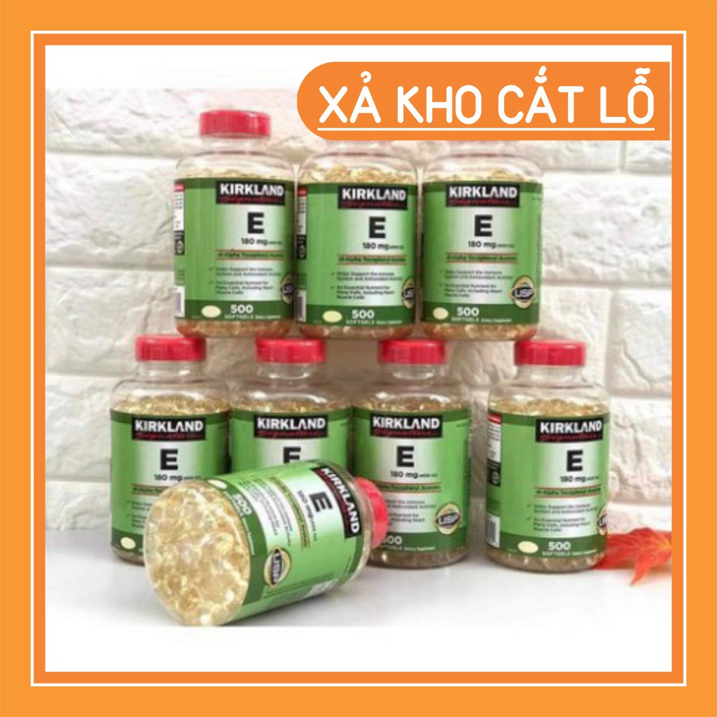 SĂN SALE NÀO Viên uống trắng da ❤️FREESHIP👍 Vitamin E 400 IU 500 viên Kirkland Mỹ ❤️ tốt cho da, móng và tóc, chống lão