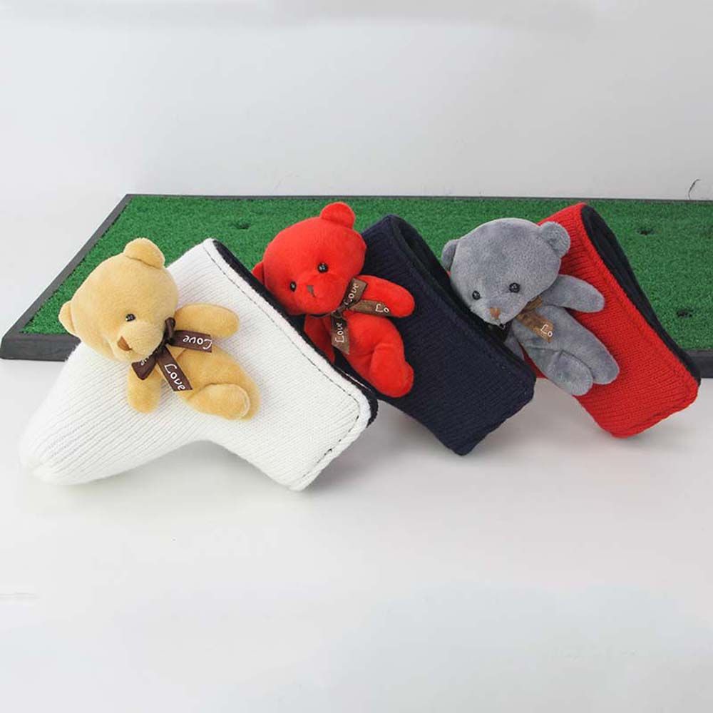 Dụng cụ bọc vải dệt kim bảo vệ cho gậy đánh gôn chống bụi hình hoạt hình nhiều màu cho bé