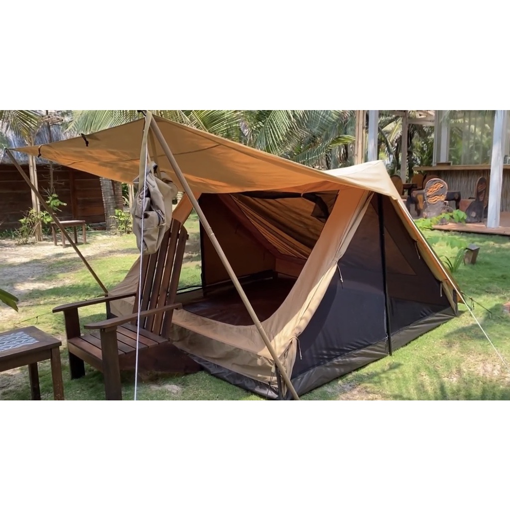 LỀU VINTAGE HOME 4 - 5P Vải TC Chống Nóng- Chống Mưa Tốt