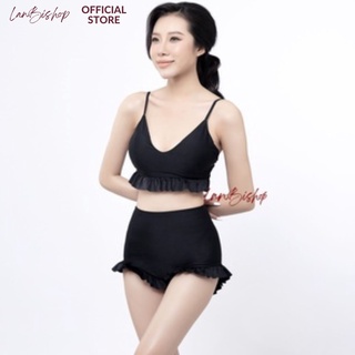 Đồ Bơi Nữ Bikini LANBISHOP Hai Mảnh Bánh Bèo Đan Lưng 089