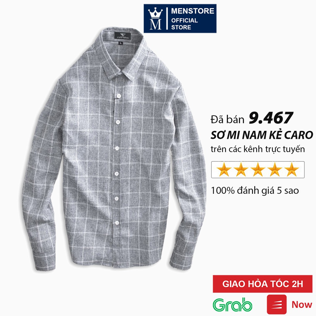 Áo sơ mi caro nam chất đũi cao cấp phối họa tiết Hamino form rộng mặc công sở đẹp K | BigBuy360 - bigbuy360.vn