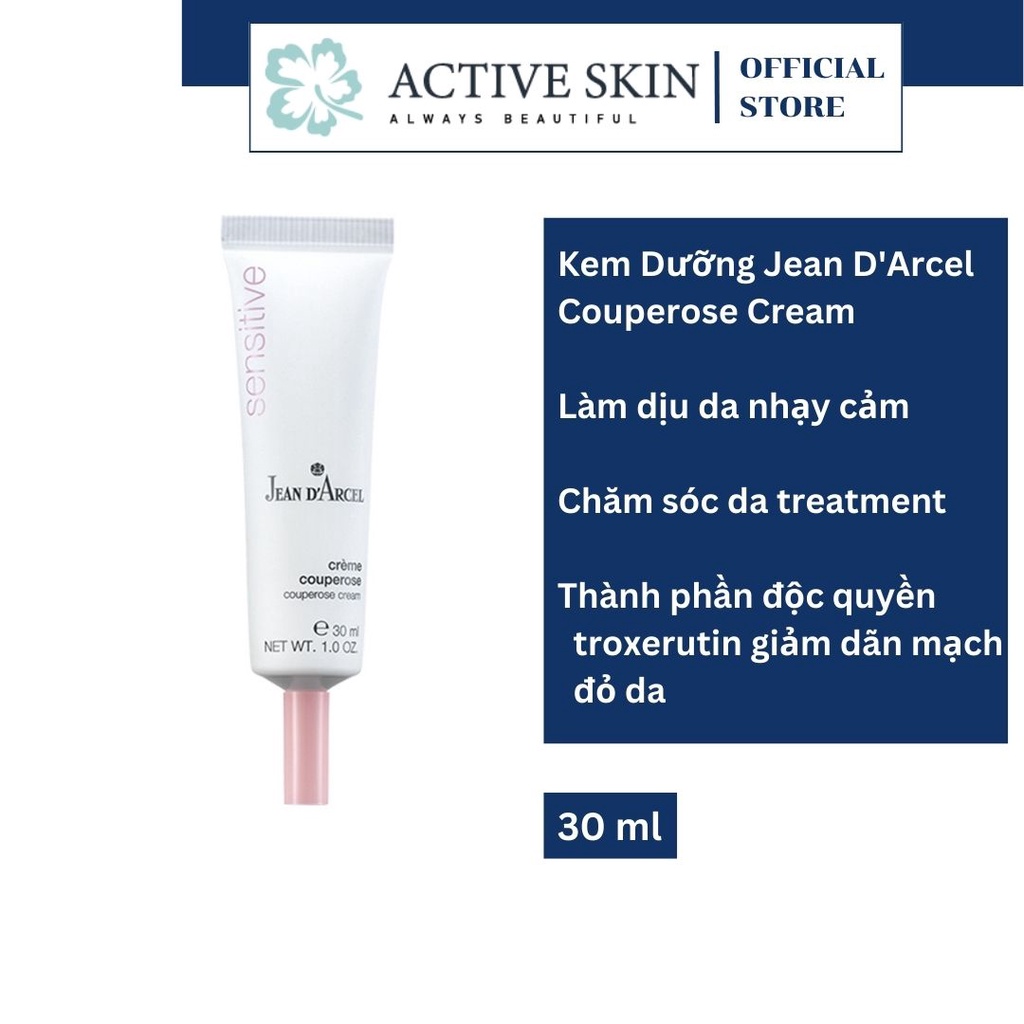 Kem Dưỡng Jean D' Arcel Couperose Cream cho da nhạy cảm, giảm đỏ da và giảm giãn tĩnh mạch