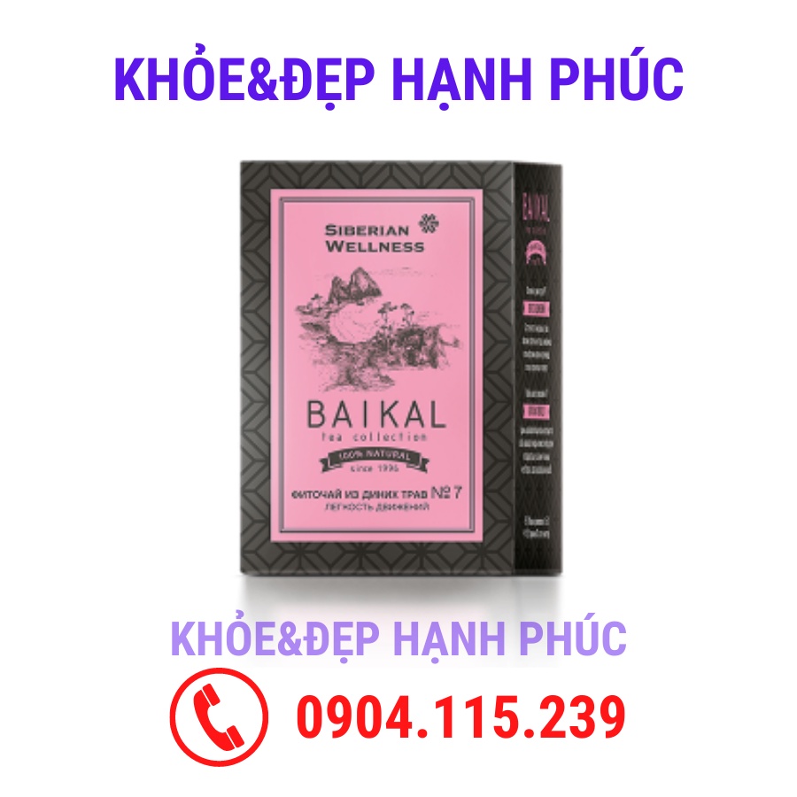 [ Trà Baikan N7 xương khớp ] Thực phẩm bảo vệ sức khỏe Trà thảo mộc Baikal tea collection. Herbal tea №7 – 30 túi/hộp