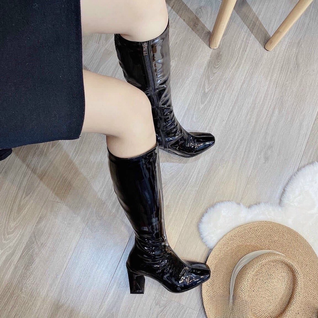 Bốt đùi bóng 7 phân sang chảnh