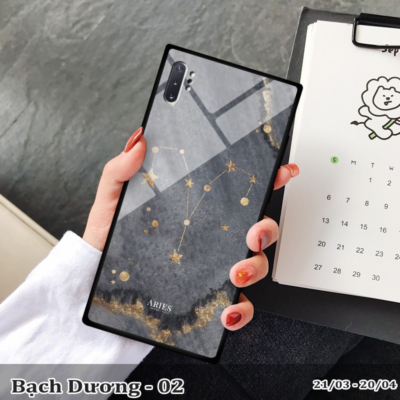 Ốp kính samsung Note 10 plus in cung hoàng đạo