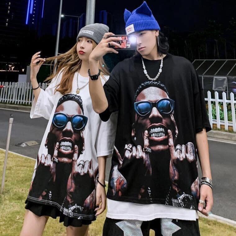 Áo Thun Cộc Tay In Mặt Người Unisex ⚡ Casper.Store | FREESHIP | ⚡ Áo phông tay lỡ cổ tròn oversize phong cách hiphop