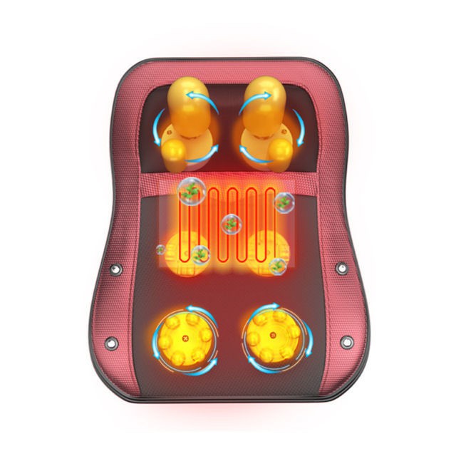 Massage cột sống cổ tại nhà Gối Đa Năng Đệm Lưng Vai Máy Mát Xa Cây Ngải Nén Nóng