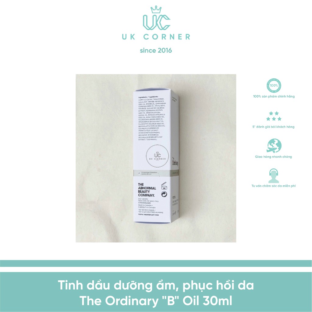Dầu dưỡng "thần dược" dưỡng ẩm - phục hồi hư tổn trên da The Ordinary "B" oil | BigBuy360 - bigbuy360.vn