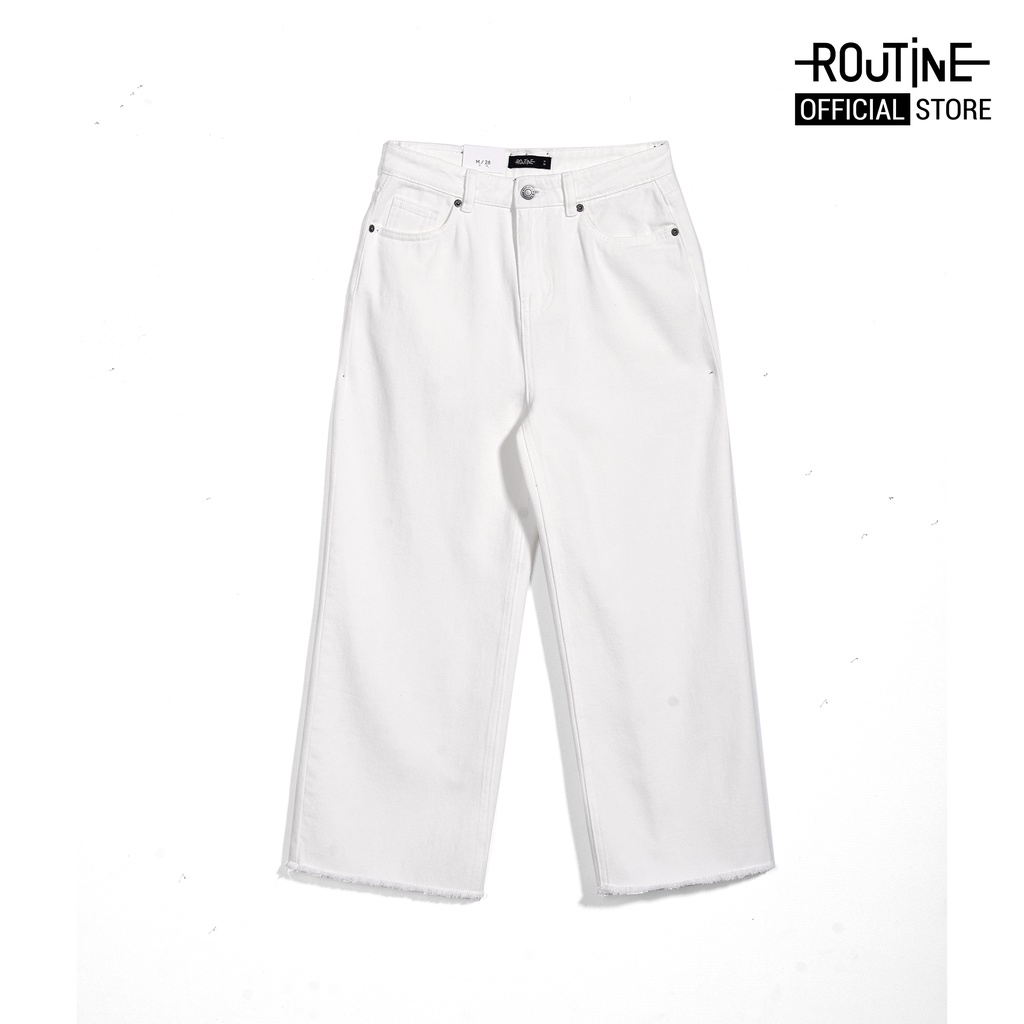 Quần jean trơn. STRAIGHT form - Routine 10F20DPAW024