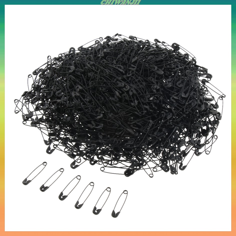 Set 1000 kim băng màu đen 22mm