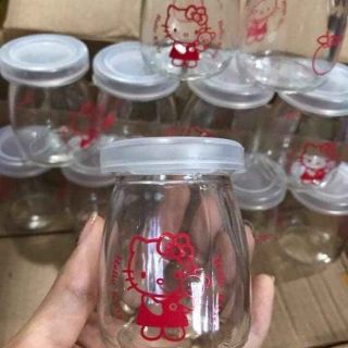 COMBO 12 Thủy Tinh Làm Sữa Chua Có Nắp Đậy
