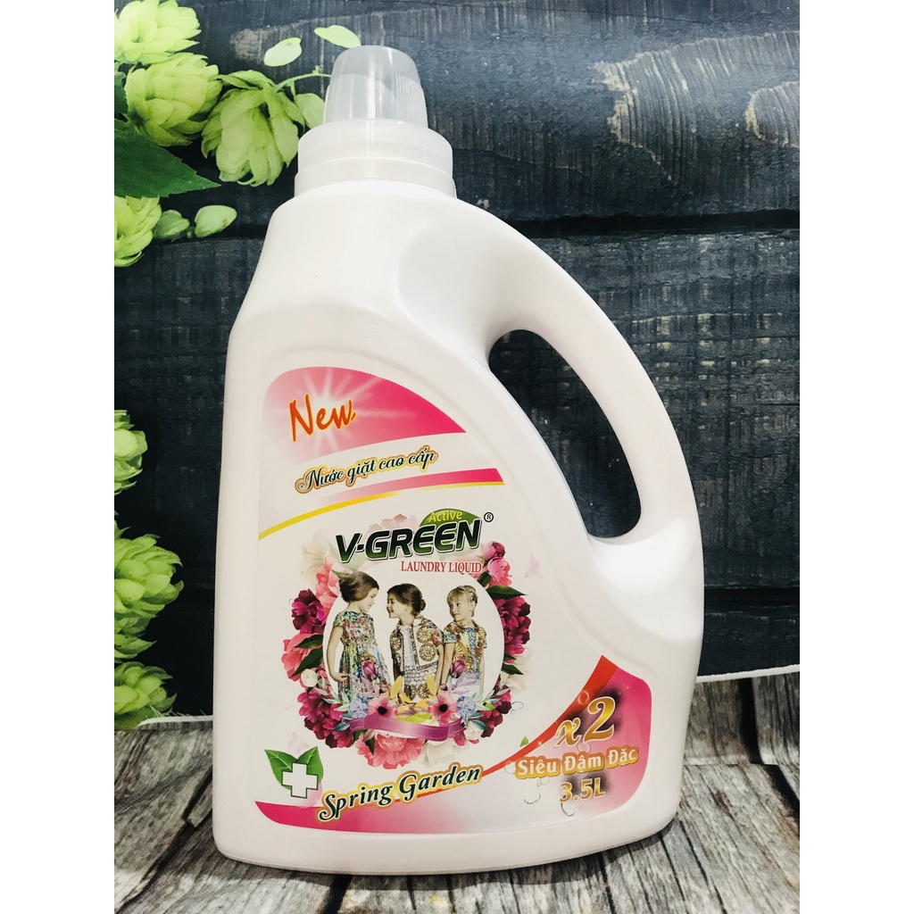 Nước giặt Spring Garden V-green 3.5 Lít