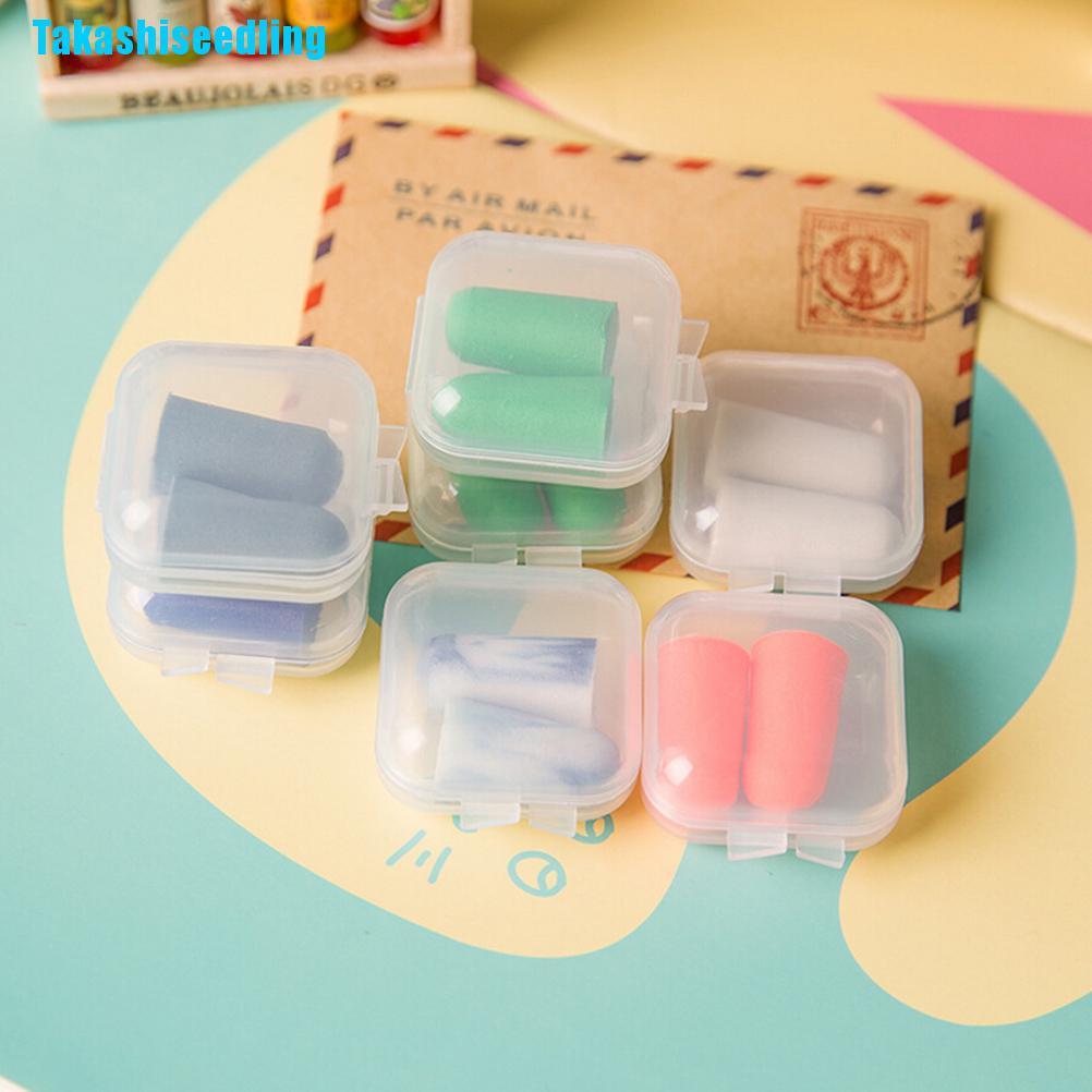 (Hàng Mới Về) 1 Cặp Nút Bịt Tai Hỗ Trợ Chống Ồn Tiện Lợi