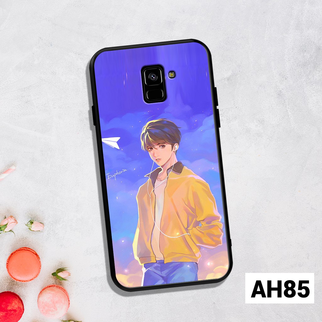 Ốp lưng Samsung Galaxy A6 2018 - A6 Plus - A8 2018 - A8 Plus in hình chibi thần tượng BTS