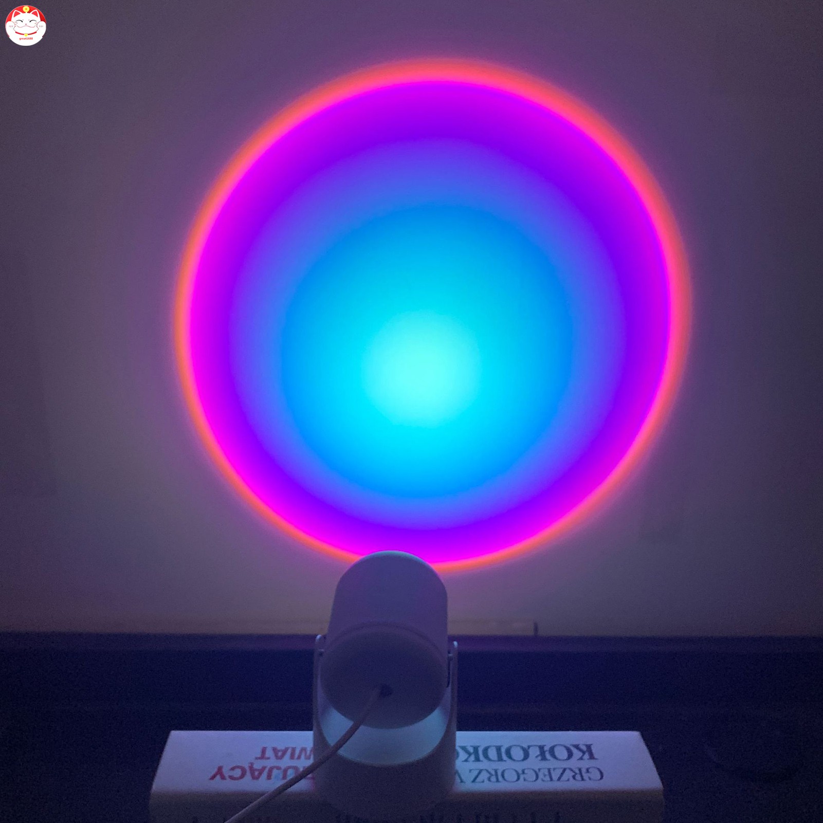 Đèn Led Xoay 180 Độ Chiếu Hình Mặt Trời / Mặt Trời / Hoàng Hôn