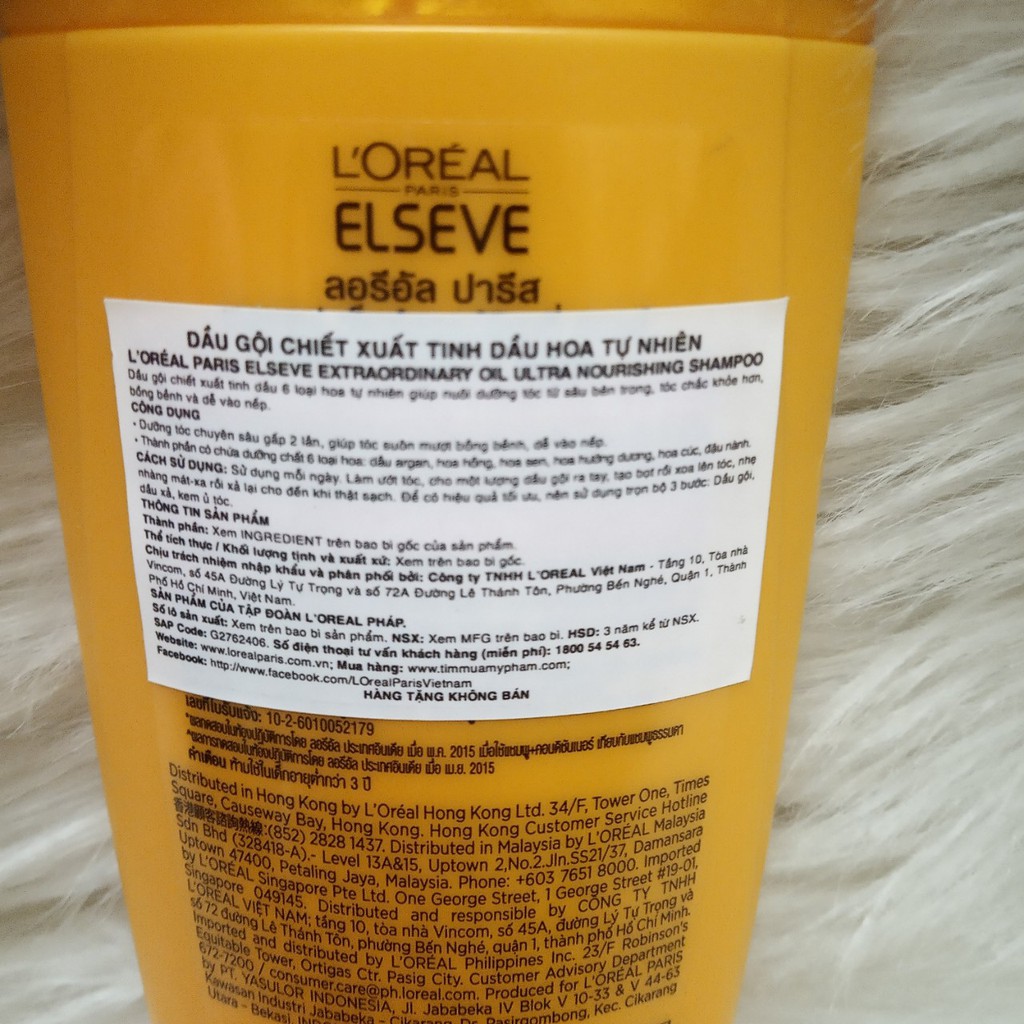 (hàng khuyến mãi) Dầu gội dưỡng tóc L'Oréal Elseve tinh dầu hoa 130ml | WebRaoVat - webraovat.net.vn