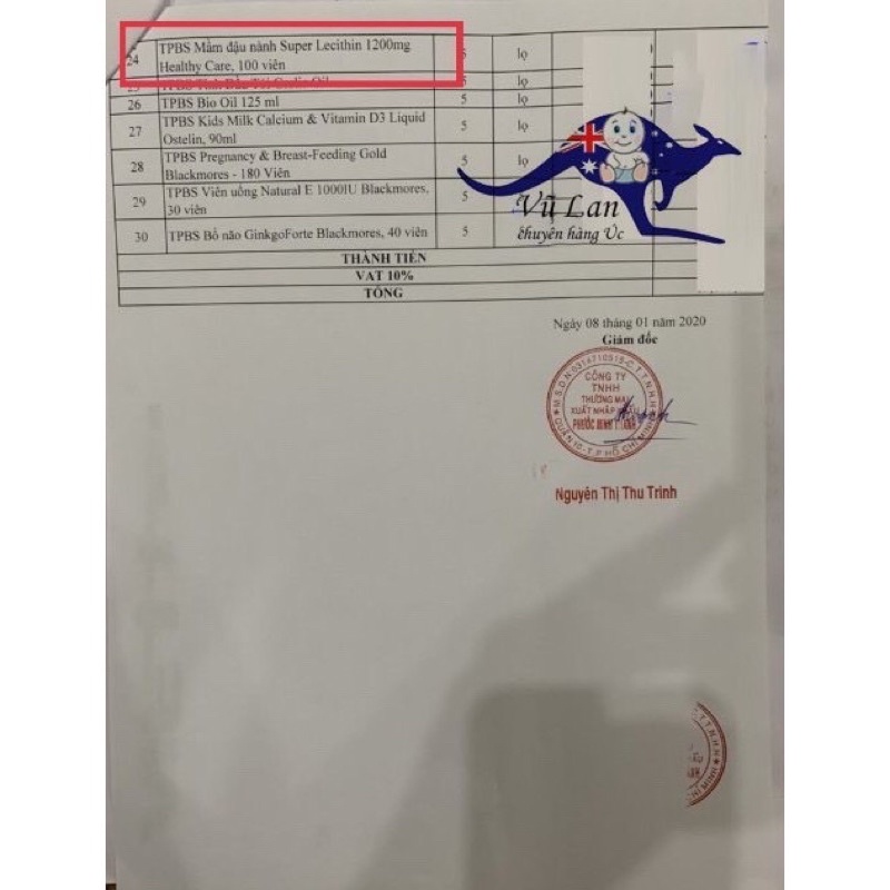 Mầm đậu nành Healthy Care Úc 100viên