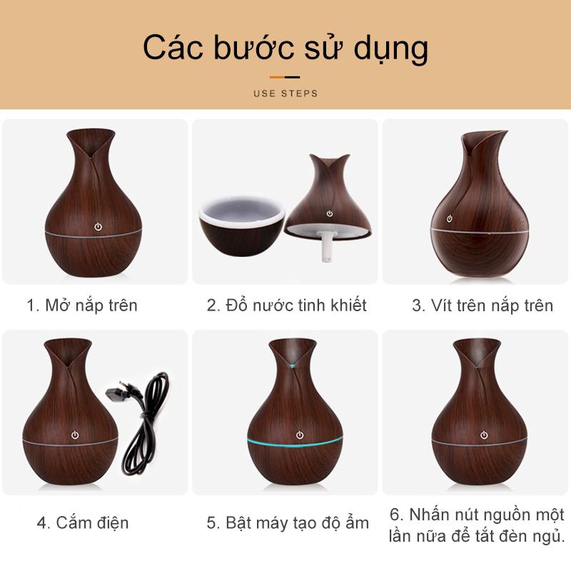 Máy phun sương tạo ẩm cho phòng điều hòa Máy khuếch tán tinh dầu mini cao cấp phiên bản quốc tế Máy tạo độ ẩm [XXJ]