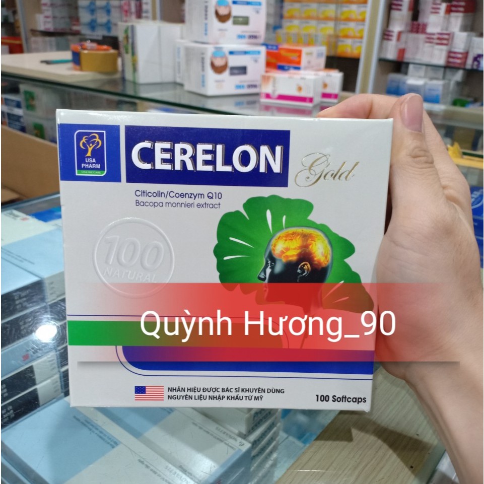 Viên uống bổ não CERELON GOLD hộp 100 viên