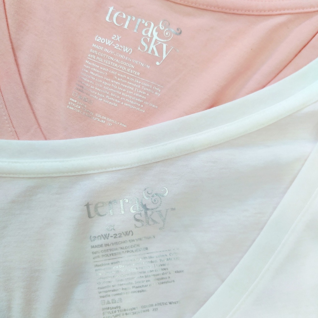 Áo tay ngắn plus size nữ Terrac 180kg đổ lại