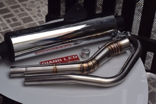  trọn bộ lon pô cbr mọc honda và cổ pô  2 khúc wrs gắn mọi loại xe winner ex 150 ex 135 satria sonic 