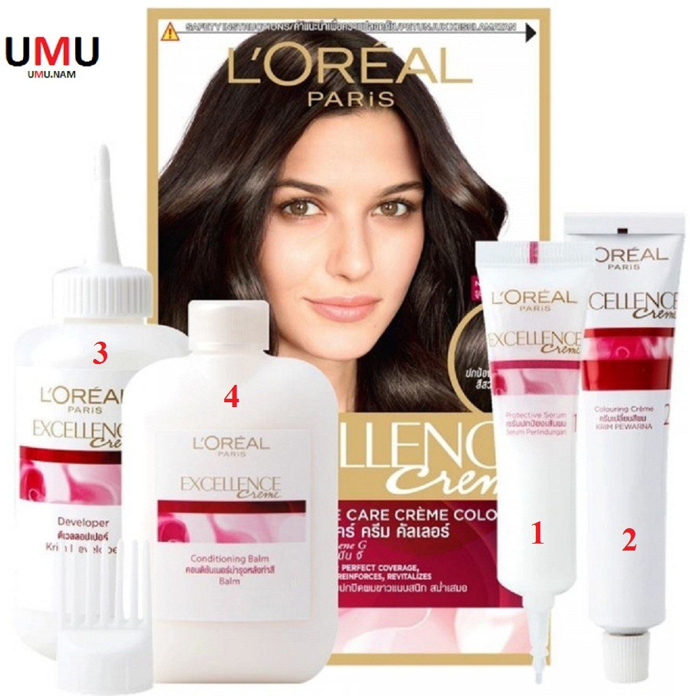 Kem Nhuộm Màu 7.01 Vàng Sáng Dưỡng Tóc Màu Thời Trang L'oreal Excellence Fashion 172ml Chính Hãng.