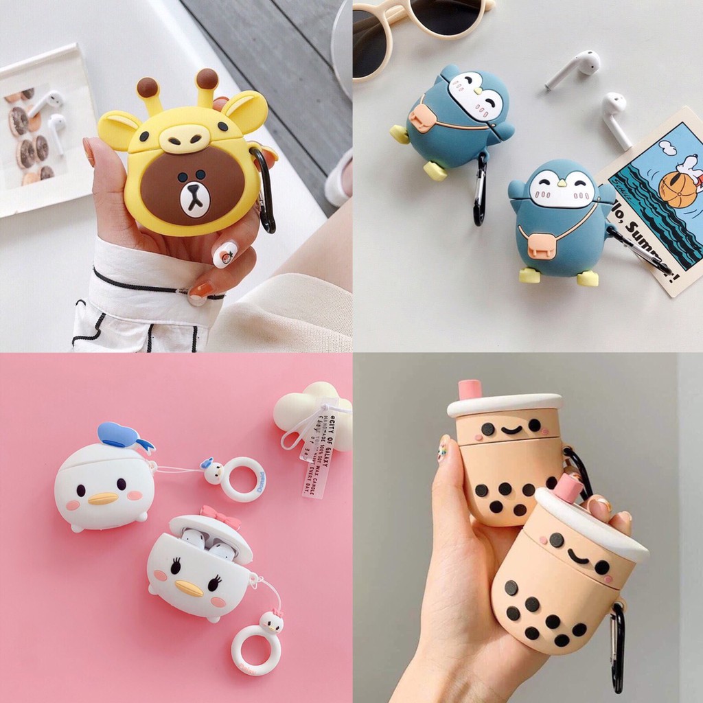 Vỏ bảo vệ bao đựng tai nghe airpod 1/2,i12,11,inpods 12... | BigBuy360 - bigbuy360.vn