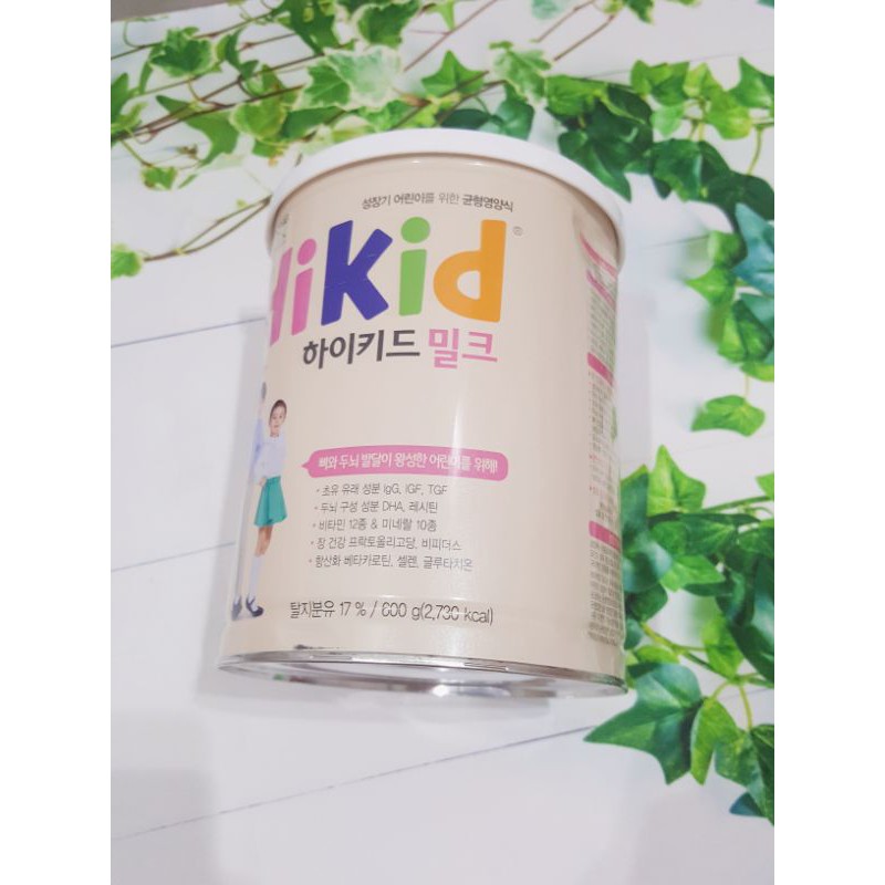 THANH LÝ SỮA HIKID VANI/PREMIUM MÓP NHẸ 600G