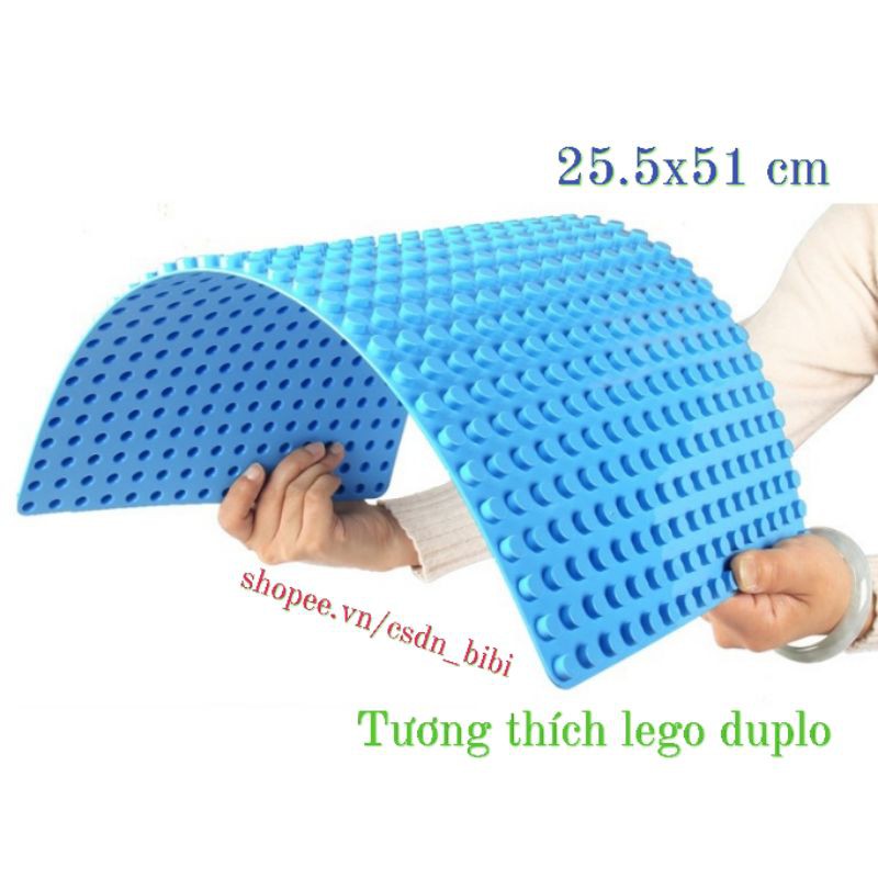 tấm nền 25.5x51cm tương thích lego duplo