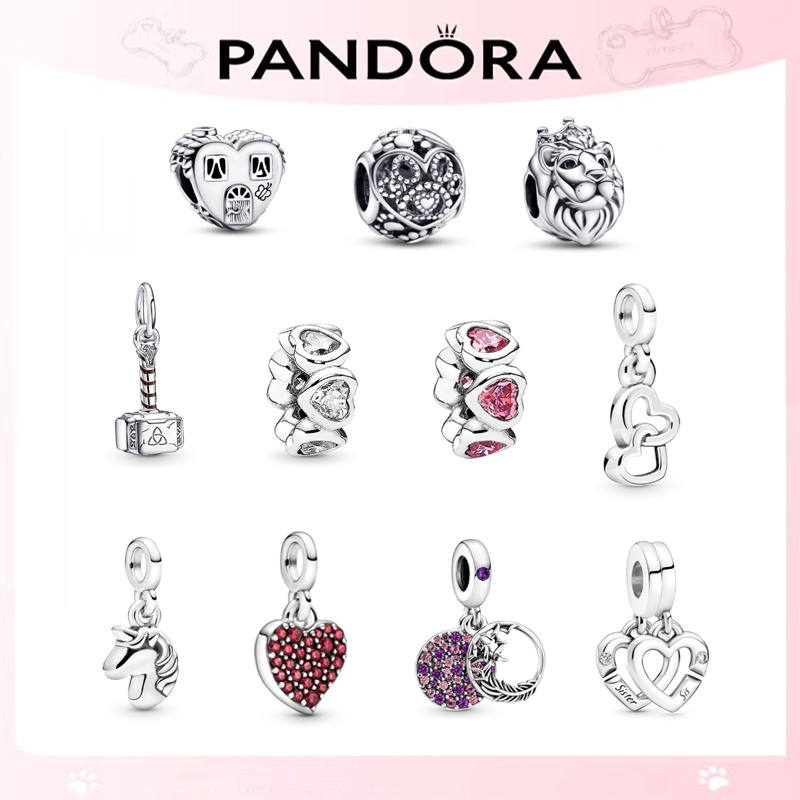PANDORA Mặt Dây Chuyền Mạ Bạc 925 Đính Đá Kim Cương Thời Trang Thanh Lịch