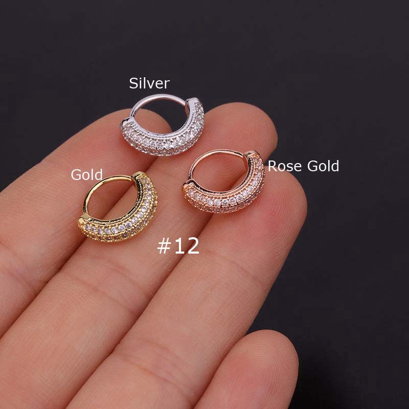 Khuyên Tai Đính Đá Thời Trang Nữ Tính