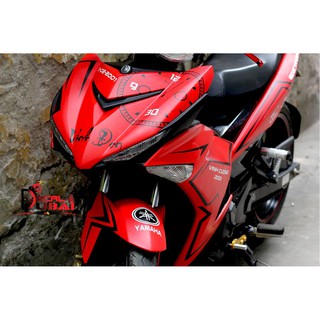 Tem trùm exciter 150 đỏ nhám đồng hồ