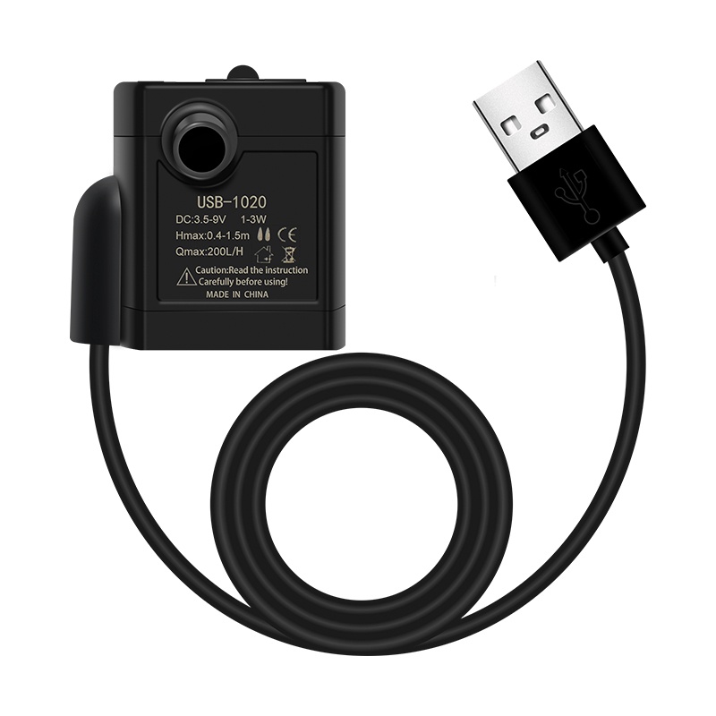 Ống cấp nước miễn phí vận chuyển Máy bơm chìm 5V siêu êm Máy bơm cá USB Đồ thủ công Máy bơm nước mini mini mini năng lượng mặt trời