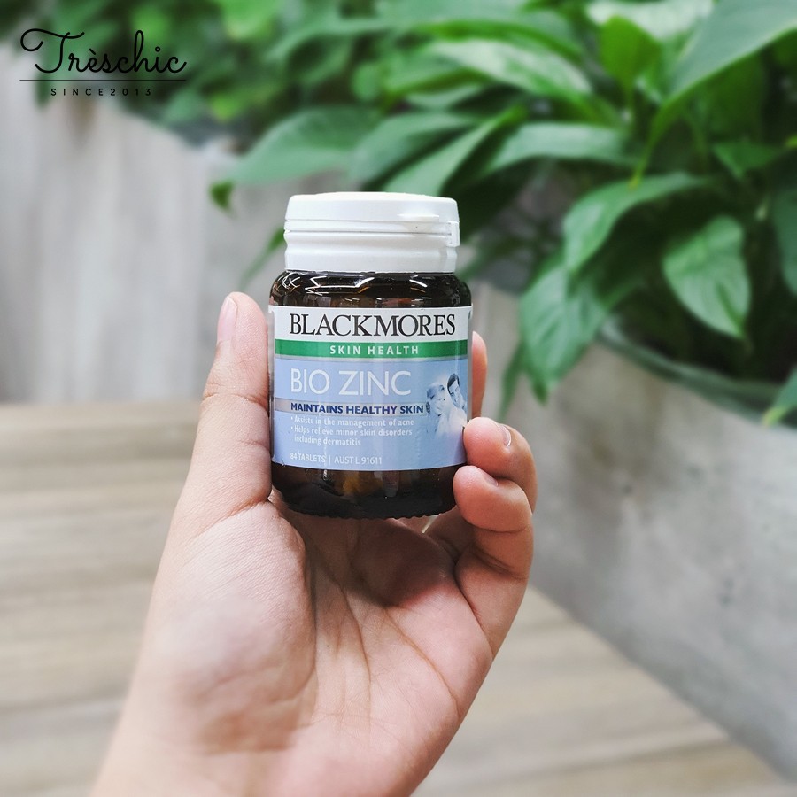 Viên uống Blackmores Bio Zinc hỗ trợ kiểm soát sự mọc của mụn trứng cá (84 viên) | BigBuy360 - bigbuy360.vn