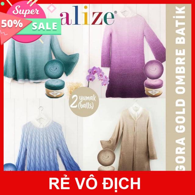 Len Alize Angora Gold Ombre Batik